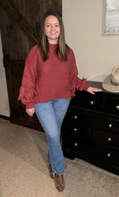 Load image into Gallery viewer, The Tahoma Sweater {Brick}