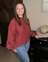 Load image into Gallery viewer, The Tahoma Sweater {Brick}