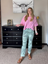 Load image into Gallery viewer, Everyday Stripe Tee {pink/cream}