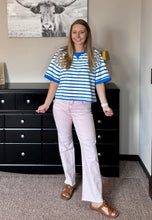 Load image into Gallery viewer, Everyday Stripe Tee {blue/white}