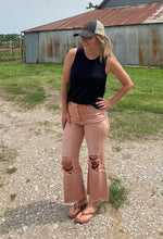Load image into Gallery viewer, 90's Vintage Crop Flare Jeans