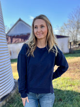 Load image into Gallery viewer, The Winter Crewneck {Dark Night}