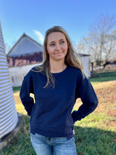 Load image into Gallery viewer, The Winter Crewneck {Dark Night}