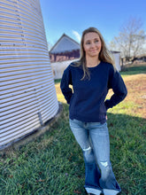 Load image into Gallery viewer, The Winter Crewneck {Dark Night}