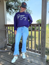 Load image into Gallery viewer, Game Day Crewneck {Purple}