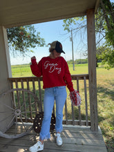 Load image into Gallery viewer, Game Day Crewneck {Red}
