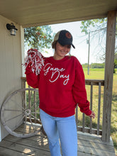 Load image into Gallery viewer, Game Day Crewneck {Red}