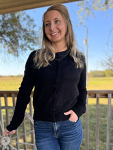 Load image into Gallery viewer, The Maryn Cardigan {Black}