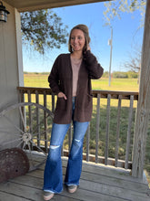 Load image into Gallery viewer, The Luray Cardigan {Brown}