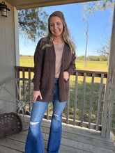 Load image into Gallery viewer, The Luray Cardigan {Brown}