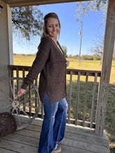 Load image into Gallery viewer, The Luray Cardigan {Brown}