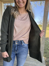 Load image into Gallery viewer, The Luray Cardigan {Olive}