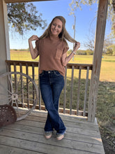 Load image into Gallery viewer, The Texanna Sweater {Deep Camel}