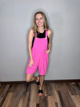 Load image into Gallery viewer, She's A Doll Romper {Pink}