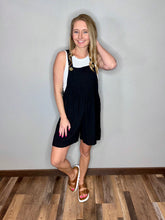 Load image into Gallery viewer, She's A Doll Romper {Black}