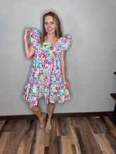 Load image into Gallery viewer, All Eyes On Me Floral Print Dress