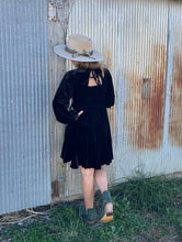 Load image into Gallery viewer, Velvet Black Dress