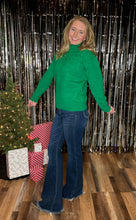 Load image into Gallery viewer, The Joy Mock Neck Sweater {Green}