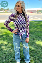 Load image into Gallery viewer, Pep Rally Mesh Top {Purple}