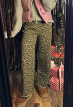 Load image into Gallery viewer, Leopard Print Straight Leg Jeans
