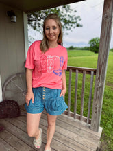 Load image into Gallery viewer, Red, White &amp; Boots Tee
