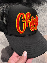 Load image into Gallery viewer, Chiefs Black &amp; Black Trucker Cap
