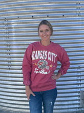 Load image into Gallery viewer, Kansas City Leopard Helmet Crewneck
