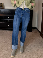 Load image into Gallery viewer, The Clyde Straight-Wide Cuffed Jean
