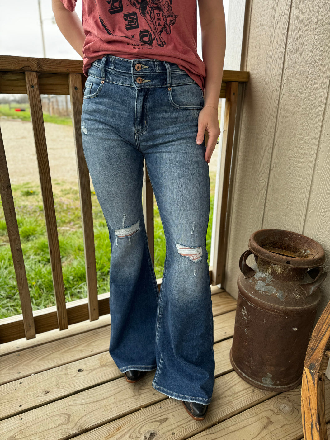 The Chloe High Rise Flare Jeans