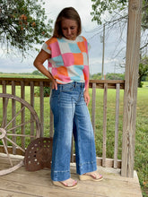 Load image into Gallery viewer, The Marlette Crop Wide Pintuck Jeans
