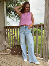 Load image into Gallery viewer, The Sloane Tummy Control Wide Jeans
