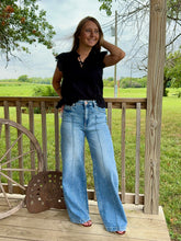 Load image into Gallery viewer, The Holland High Waist Wide Pintuck Jean
