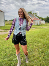 Load image into Gallery viewer, Pep Rally Mesh Top {Purple}
