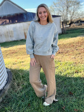 Load image into Gallery viewer, Feelin&#39; Comfy Crewneck {Heather Grey}
