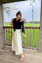 Load image into Gallery viewer, The Wide Leg Eyelet Stripe Pants
