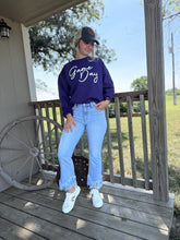 Load image into Gallery viewer, The Arla High Rise Fringe Bootcut Jean
