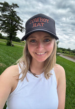 Load image into Gallery viewer, Cowboy Hat Trucker Hat {Black}
