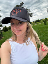 Load image into Gallery viewer, Cowboy Hat Trucker Hat {Black}
