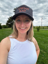 Load image into Gallery viewer, Cowboy Hat Trucker Hat {Black}
