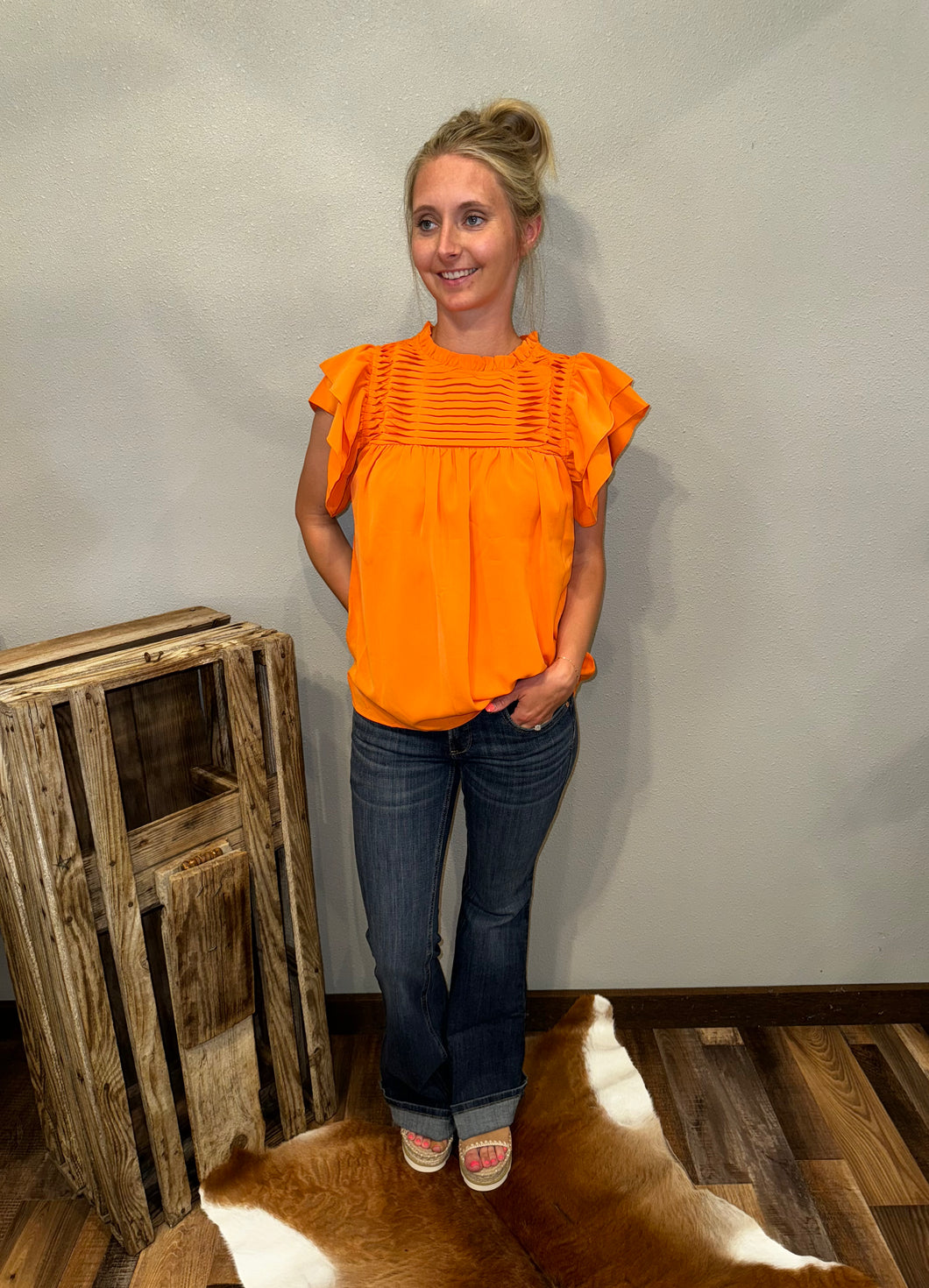 The Ivy Top {Orange}
