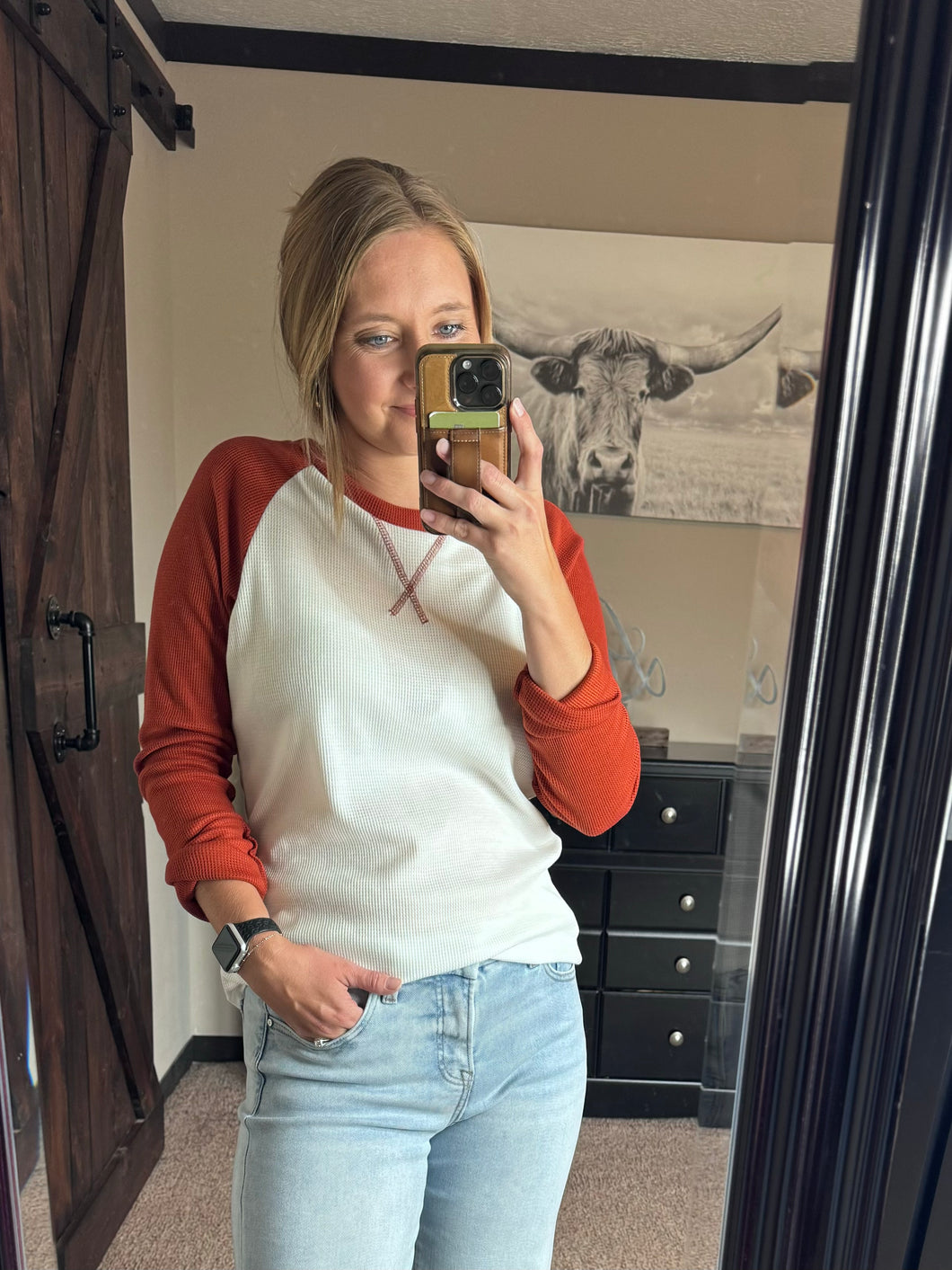 Baseball Tee {Burnt Orange}