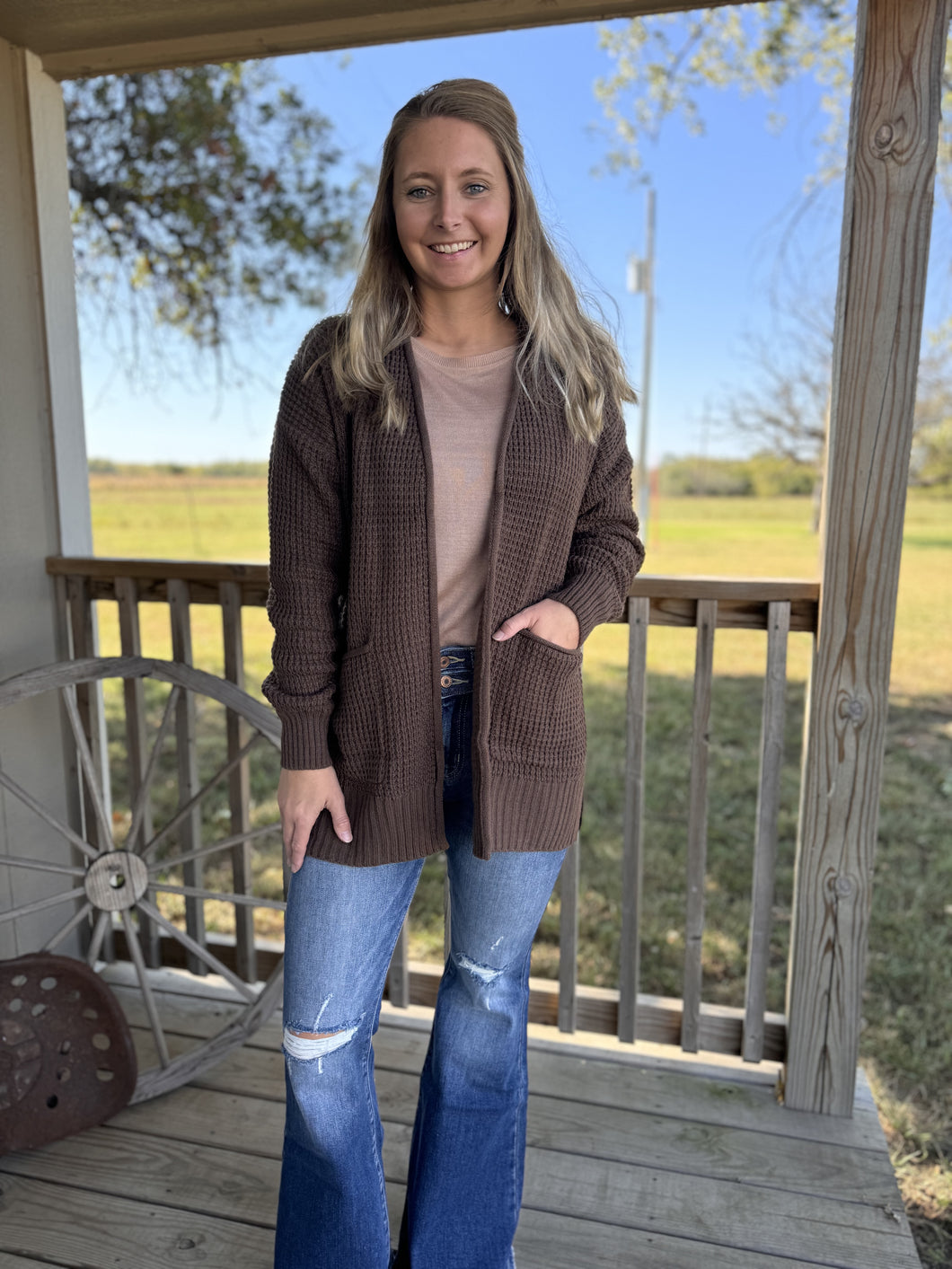 The Luray Cardigan {Brown}