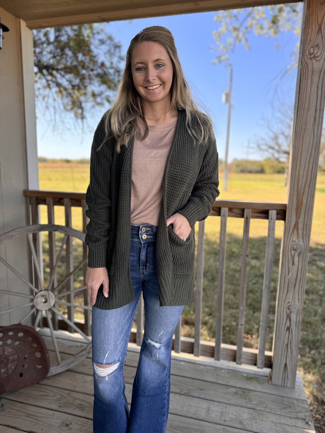 The Luray Cardigan {Olive}