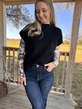 Load image into Gallery viewer, The Texanna Sweater {Black}
