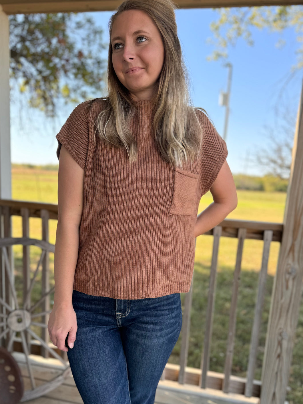 The Texanna Sweater {Deep Camel}