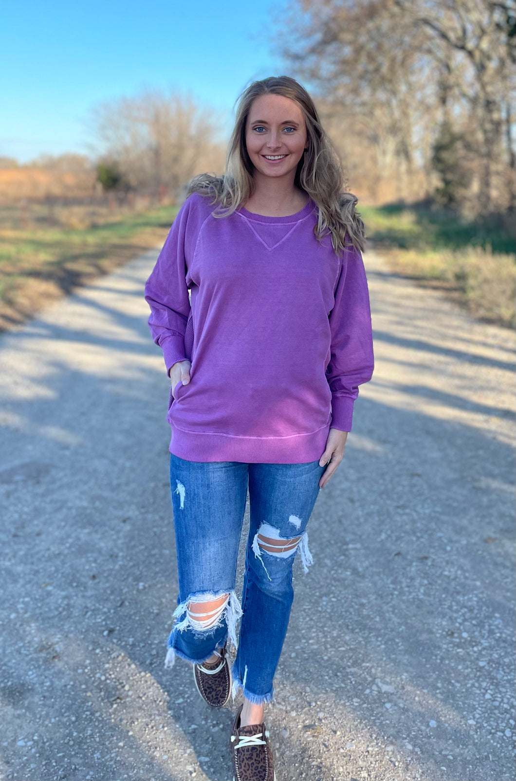 The BEST Crewneck {Purple}