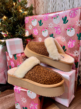 Load image into Gallery viewer, Cuddle Up Slippers {Leopard}
