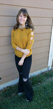 Load image into Gallery viewer, Mustard Cold Shoulder
