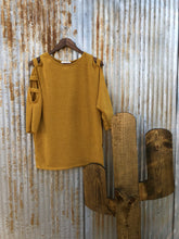 Load image into Gallery viewer, Mustard Cold Shoulder
