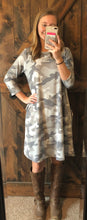 Load image into Gallery viewer, Grey Camo Dress
